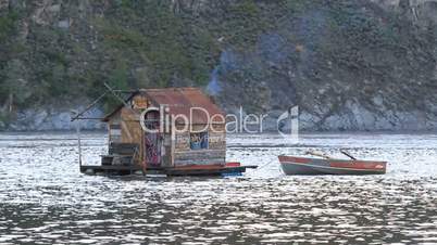 Yukon River house boat fishing P HD 1446