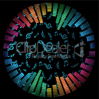 colorful musical background