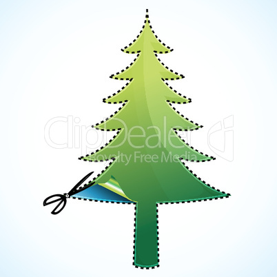 cutting of christmas tree