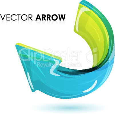 vector arrow on white background