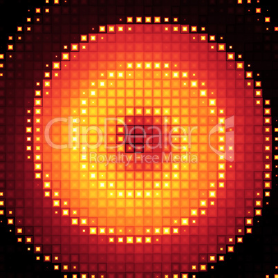 Fire Dot Matrix Background