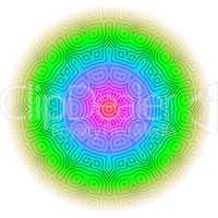 Regenbogen Mandala 09