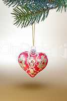 red christmas heart