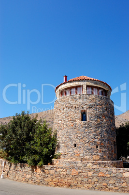 Traditional Greek architecture at Crete island, Greece