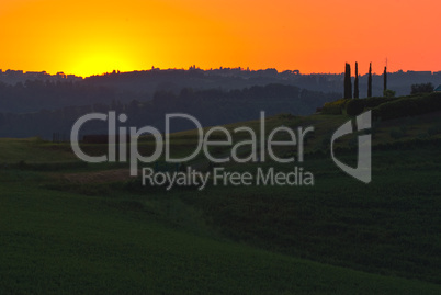 Landschaft in der Toskana, Italien - Landscape in tuscany, italy