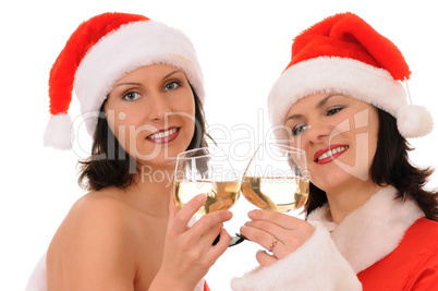 two women santa