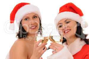two women santa