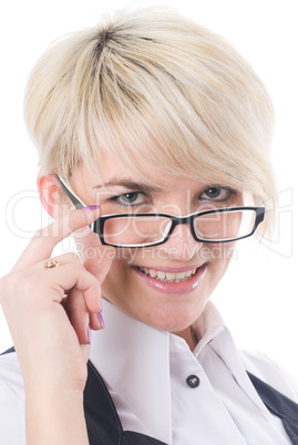 Girl in spectacles