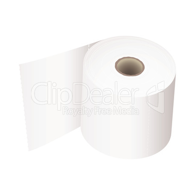 Toilet roll white