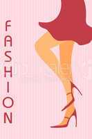 legs of fashionable lady