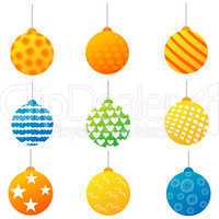 colorful hanging balls
