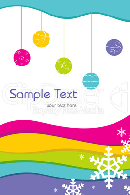 colorful sample card