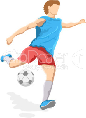 illustration of football player