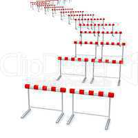 Hurdles track