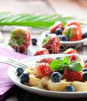 fruchtige Waffel / fruity waffle