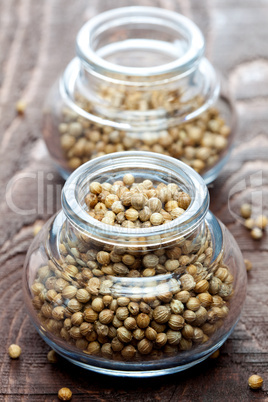 Koriander im Glas / coriander in a glass