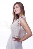 vest in lace and linen cloth