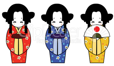 Three geisha