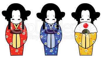 Three geisha
