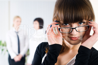 Businesswoman in office