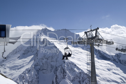 Ropeway. Ski resort. Ropeway. Ski resort.