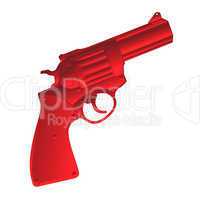 Red pistol