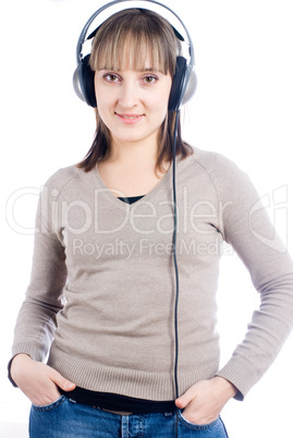 Woman listening music