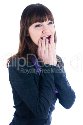 Shocked young woman