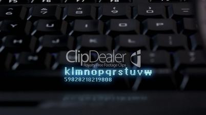 Keyboard closeup, search concept