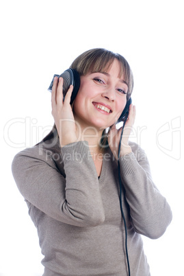 Woman listening music