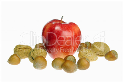 Apfel mit Nuessen - apples with nuts 01 Apfel mit Nuessen - apples with nuts 01