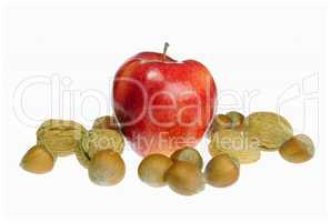 Apfel mit Nuessen - apples with nuts 01