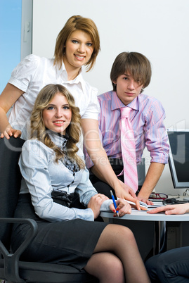 Young business team