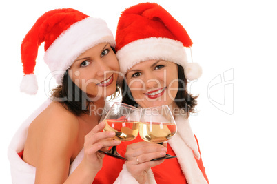 two woman santa