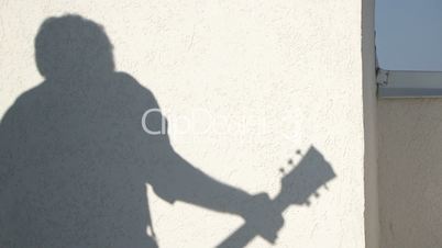 Shadow guitarist