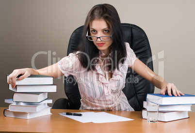 Lady-boss in office