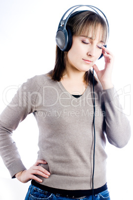 Woman with headphones