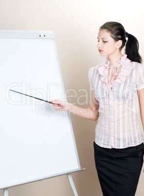 Woman making presentation