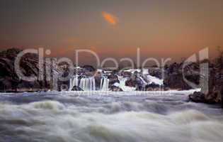 Great Falls at dusk