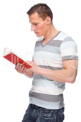 Mann mit Buch