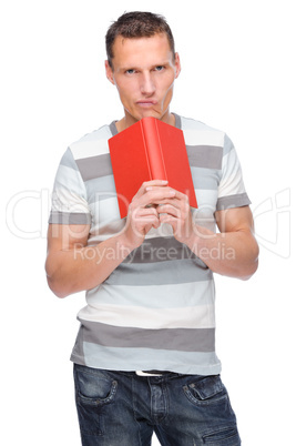 Mann mit Buch