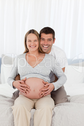 Portrait of a lovely couple of future parents