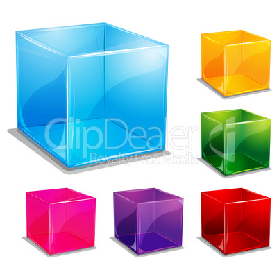 colorful cubic vector background