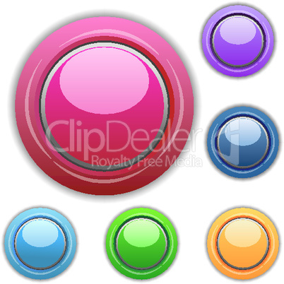 multicolored buttons