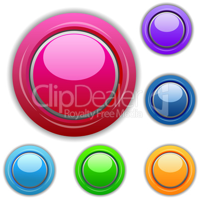 multicolored buttons