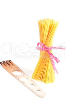 Italian pasta with spaghetti measure template