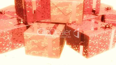 Pink Gift Boxes In A Pile