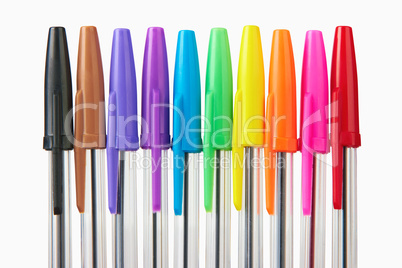 Set of multi-colored ball pens