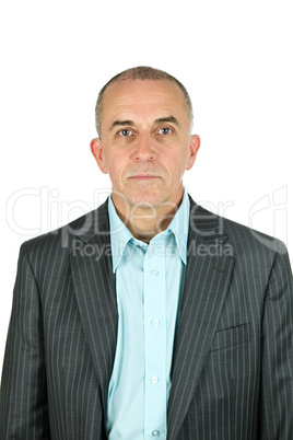 Businessman on white background