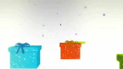 Gift Box with A Bunch of Stars Swing